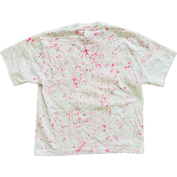 Vintage Kids 80s 90s Tee Splatter Paint Animal Neon Save Planet Teaze Sunwear 10 - Picture 3 of 3